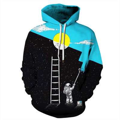 kupować Personalized Logo Full Sublimation Hoodies Polyester Cotton Hoodie Pary Ubrania online manufacture