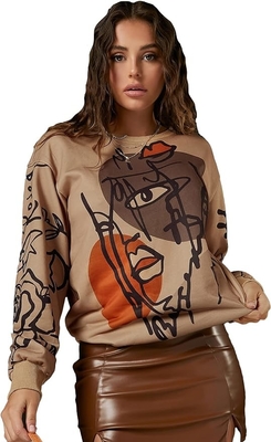 kupować BSCI Custom Grafic Sweaters Okrągła szyja Długie rękawy Sweatshirt Kolor kontrastowy online manufacture