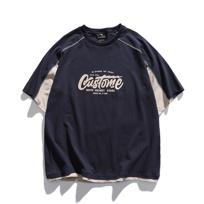 kupować Drukowanie logo bawełna zmyte Vintage zwiększone rozmiary graficzne Tees Crewneck Cool online manufacture