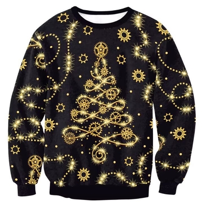 kupować Świąteczny Custom All Over Print Sublimacja Drukowanie sweter maszynowo mywalny online manufacture