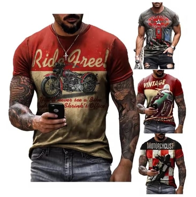 kupować Długość biodra Cała koszula Sublimacja Sport Polyester Wielkości graficzne T-shirty online manufacture