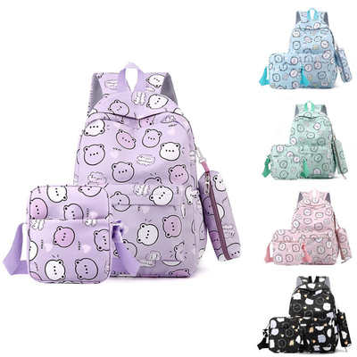 kupować Świeży plecak Wszechstronny plecak Junior High School Niedźwiedź Karykatury Drukowany plecak Duża pojemność Student School Bag online manufacture