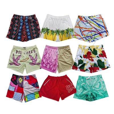 kupować Wysokiej jakości logo na zamówienie męskie Strand Shorts 5in Inseam Nylon Running Mesh wygodne Shorts męskie Florale Strand Shorts online manufacture