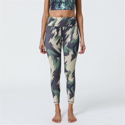 kupować Sport Pantalony do jogi Wysoka talię Krawaty do jogi Podnoszenie tyłków Leggings do jogi Drukowane Leggings do fitness dla kobiet online manufacture