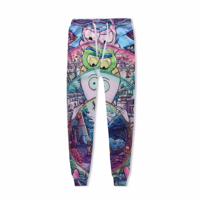 ODM Anty-statyczna Sublimacja Sweatpants Środkowa Pas Typ Logo Drukowane Na Nogi