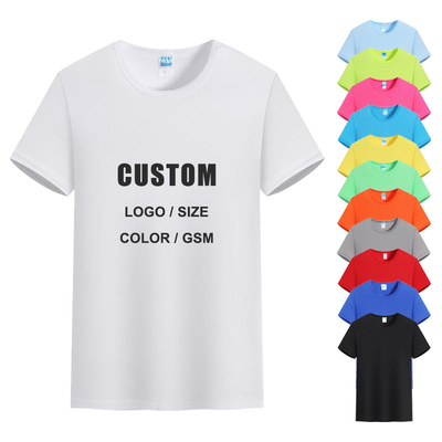 T-shirty z nadrukiem sublimacji antyzmknięcia 100 T-shirtów biegowych z poliestru