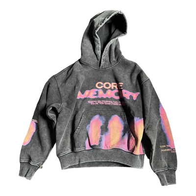 Streetwear 500gm Grey Sublimation Hoodie DTG Digital Printing Stone Acid Washed Hoodie