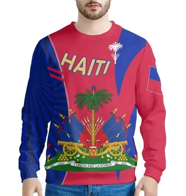 Druk na życzenie męski Top Custom Crew Neck Sweatshirts Casual Anti Pilling