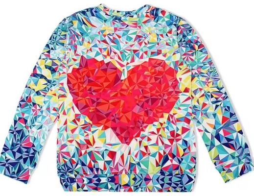 Zastosowany projekt w całości Drukuj młodzież Sublimacja Sweatshirt 100% Polyester Pullover