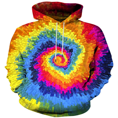 Hip-Hop Graffiti Wydrukowane męskie bluzki z kapturą bluzki z kapeluszem sweter unisex