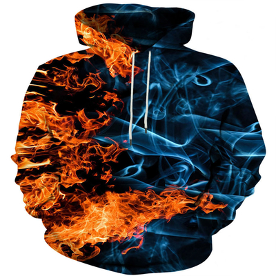 Mężczyźni Graficzne Druki Strunowe Hoodies Ulice Wielkowymiarowe Vintage Long Sleeve Sweatshirts