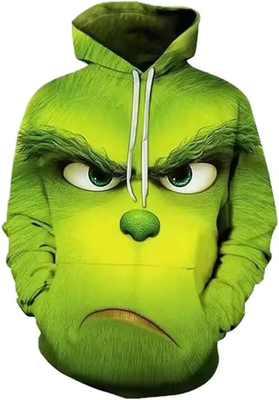 Uniseksowa świąteczna bluzka z kapeluszem, nowość sweterka, halloweenowy sweter z kapeluszem z kieszenią